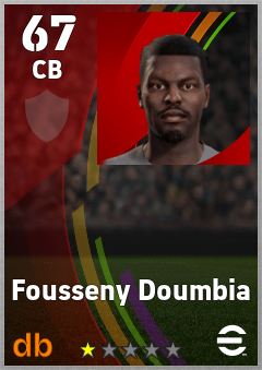 Fousseny Doumbia — CB, OVR 67, MAX 67