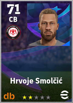 Hrvoje Smolčić — CB, OVR 71, MAX 71