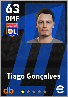 Tiago Gonçalves — DMF, OVR 63, MAX 63