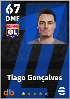 Tiago Gonçalves — DMF, OVR 67, MAX 67