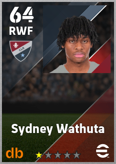 Sydney Wathuta — RWF, OVR 64, MAX 64