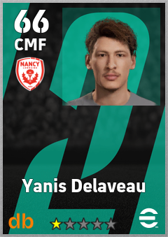 Yanis Delaveau — CMF, OVR 66, MAX 66