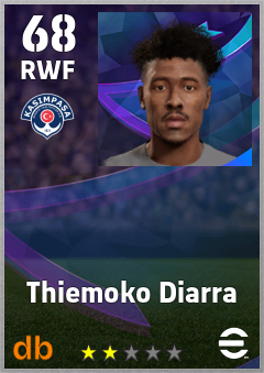 Thiemoko Diarra — RWF, OVR 68, MAX 68