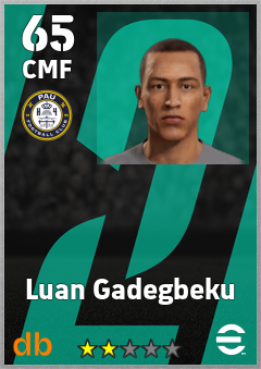 Luan Gadegbeku — CMF, OVR 65, MAX 65