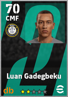 Luan Gadegbeku — CMF, OVR 70, MAX 70