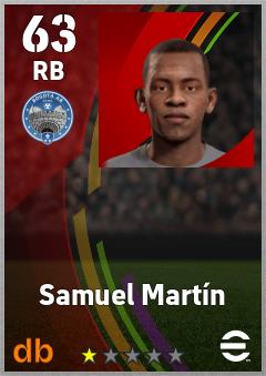 Samuel Martín — RB, OVR 63, MAX 63