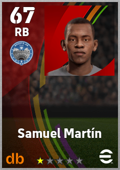 Samuel Martín — RB, OVR 67, MAX 67