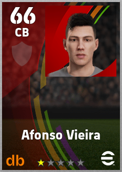Afonso Vieira — CB, OVR 66, MAX 66