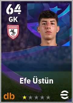 Efe Üstün — GK, OVR 64, MAX 64