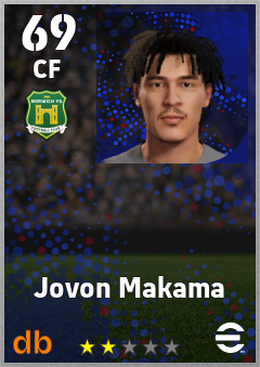 Jovon Makama — CF, OVR 69, MAX 69