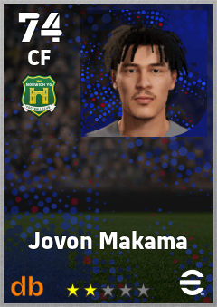 Jovon Makama — CF, OVR 74, MAX 74