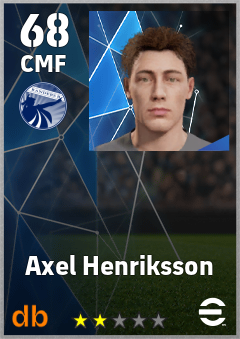 Axel Henriksson — CMF, OVR 68, MAX 68