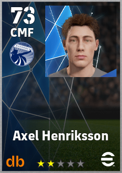 Axel Henriksson — CMF, OVR 73, MAX 73