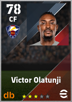 Victor Olatunji — CF, OVR 78, MAX 78