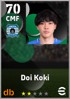 Doi Koki — CMF, OVR 70, MAX 70