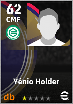 Yénio Holder — CMF, OVR 62, MAX 62