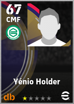 Yénio Holder — CMF, OVR 67, MAX 67