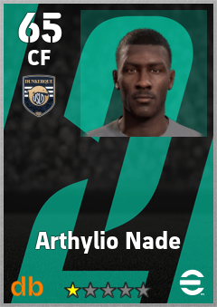Arthylio Nade — CF, OVR 65, MAX 65