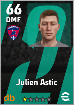 Julien Astic — DMF, OVR 66, MAX 66