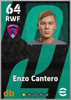 Enzo Cantero — RWF, OVR 64, MAX 64
