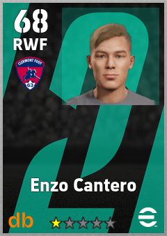 Enzo Cantero — RWF, OVR 68, MAX 68