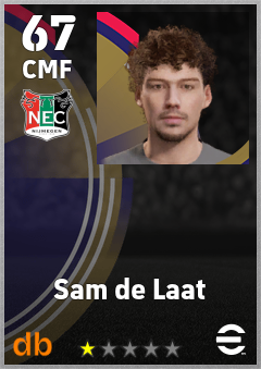 Sam de Laat — CMF, OVR 67, MAX 67
