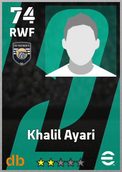Khalil Ayari — RWF, OVR 74, MAX 74