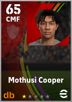 Mothusi Cooper — CMF, OVR 65, MAX 65