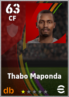 Thabo Maponda — CF, OVR 63, MAX 63
