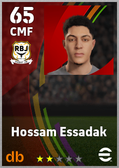 Hossam Essadak — CMF, OVR 65, MAX 65