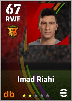 Imad Riahi — RWF, OVR 67, MAX 67
