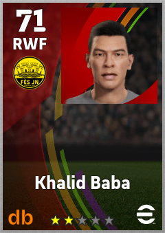 Khalid Baba — RWF, OVR 71, MAX 71