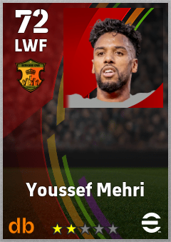 Youssef Mehri — LWF, OVR 72, MAX 72
