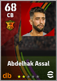 Abdelhak Assal — CB, OVR 68, MAX 68