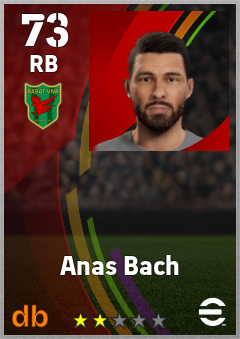 Anas Bach — RB, OVR 73, MAX 73