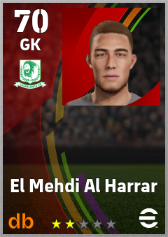 El Mehdi Al Harrar — GK, OVR 70, MAX 70
