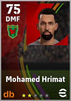 Mohamed Hrimat — DMF, OVR 75, MAX 75