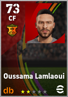 Oussama Lamlaoui — CF, OVR 73, MAX 73
