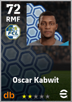Oscar Kabwit — RMF, OVR 72, MAX 72