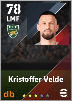 Kristoffer Velde — LMF, OVR 78, MAX 78