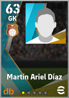 Martín Ariel Díaz — GK, OVR 63, MAX 63