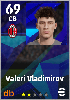 Valeri Vladimirov — CB, OVR 69, MAX 69
