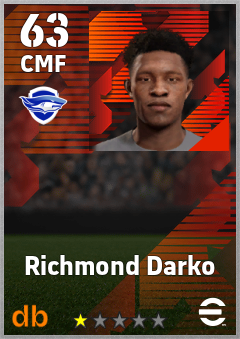 Richmond Darko — CMF, OVR 63, MAX 63