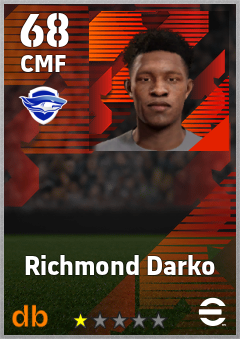 Richmond Darko — CMF, OVR 68, MAX 68