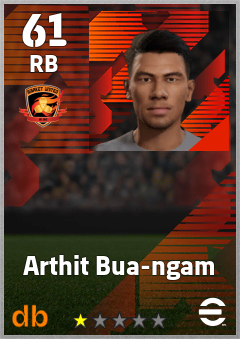 Arthit Bua-ngam — RB, OVR 61, MAX 61