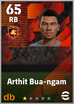 Arthit Bua-ngam — RB, OVR 65, MAX 65