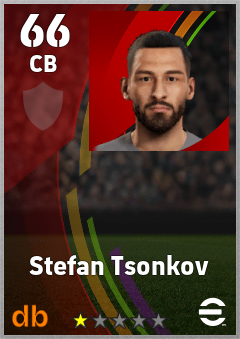 Stefan Tsonkov — CB, OVR 66, MAX 66