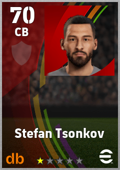 Stefan Tsonkov — CB, OVR 70, MAX 70