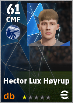 Hector Lux Høyrup — CMF, OVR 61, MAX 61