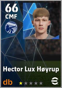 Hector Lux Høyrup — CMF, OVR 66, MAX 66